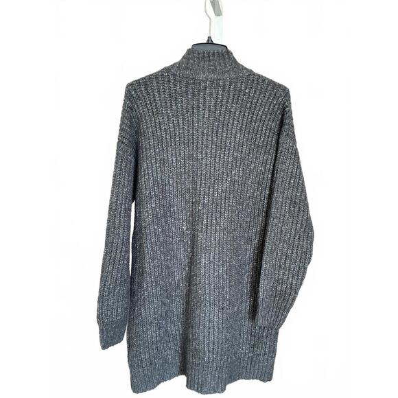 Soft Surroundings Women's Gray Knit Button-Up Cardigan Sweater Coat - Picture 5 of 9